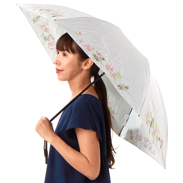 agnes b.(アニエスベー) デニム柄プリント晴雨兼用傘（折り畳み