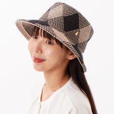 【 LANVIN en Bleu （ランバン オン ブルー）】ペーパージャガード帽体風クロッシェ