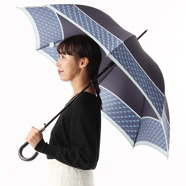 GHERARDINI（ゲラルディーニ） バイカラー柄ジャンプ式 耐風雨傘