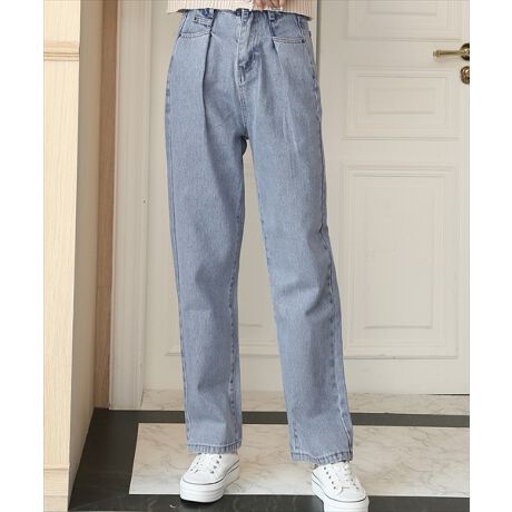 レディース ゆるっとデニムタックパンツ テディショップ Teddyshop Pants379 ファッション通販 マルイウェブチャネル