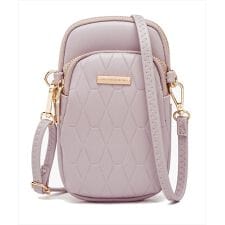 レディース イヤホンホール付きマルチケース+ショルダーストラップ 2点セット