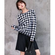 テディショップ(TeddyShop)のレディース水着 長袖ラッシュガード+ハーフパンツ+ビスチェ風ハイウエスト上下タンキニ 4点セット