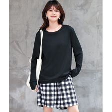 テディショップ(TeddyShop)のレディース水着 長袖ラッシュガード+ハーフパンツ+ビスチェ風ハイウエスト上下タンキニ 4点セット