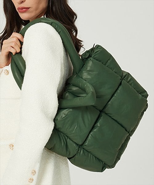 肩掛けできるきれいめキルティングトートバッグ | テディショップ