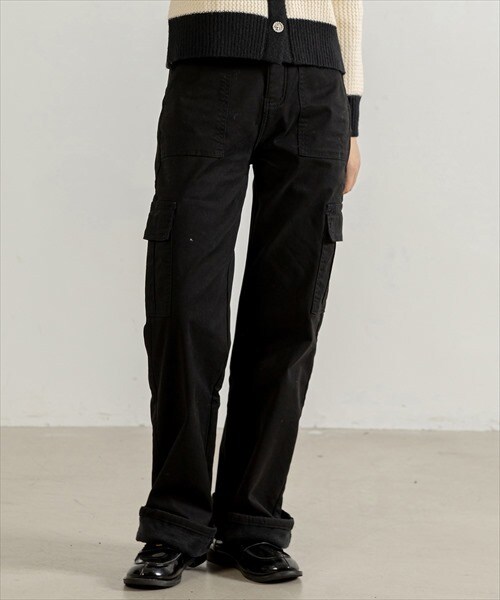 SLOW/好評につき新色追加】ミリタリーストレッチタフタ カーゴ