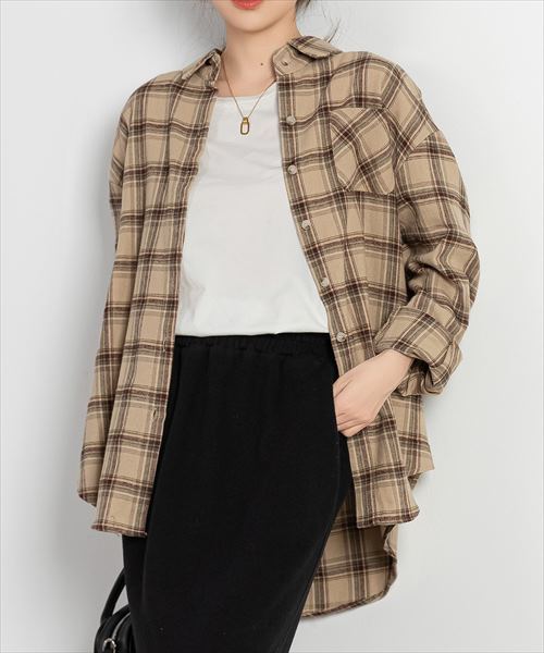 楽天市場】＼4/20迄☆300円OFF／ チェックシャツ レディース