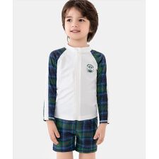 テディショップ(TeddyShop)のキッズ 長袖プチハイネックラッシュガード+ショートパンツ+キャップ ３点セット