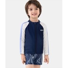 テディショップ(TeddyShop)のキッズ 長袖プチハイネックラッシュガード+ショートパンツ+キャップ ３点セット