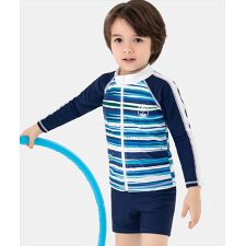 テディショップ(TeddyShop)のキッズ 長袖プチハイネックラッシュガード+ショートパンツ+キャップ ３点セット