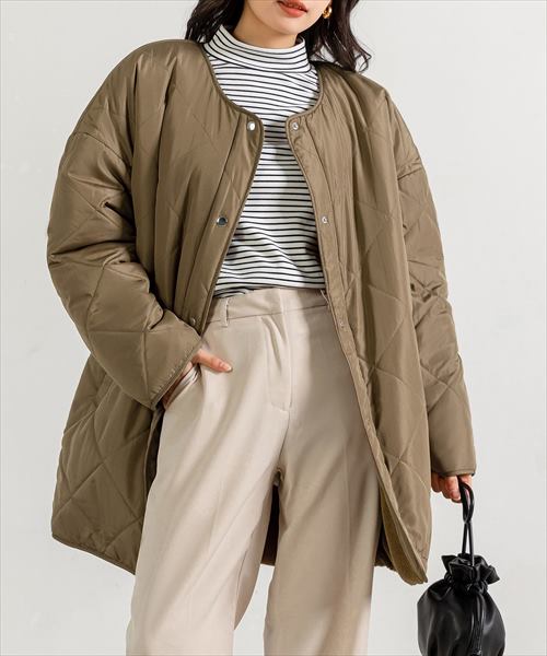 ≪2024AW新作≫レディース 2wayボア×キルティングリバーシブル