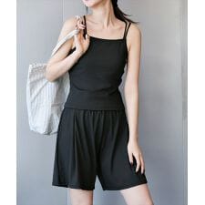レディース水着 ダブルストラップバックシャンキャミビキニ+ショートパンツ 上下3点セット | テディショップ