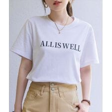 レディース ワンマイルウェアや部屋着にも。半袖英字ロゴプリントTシャツ