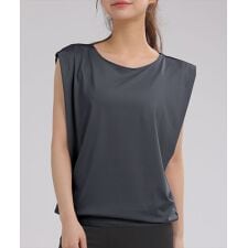 テディショップ(TeddyShop)のレディース タック入りヨガウェアトップス タンクトップ［ヨガ/ピラティス/ダンス/ジム］