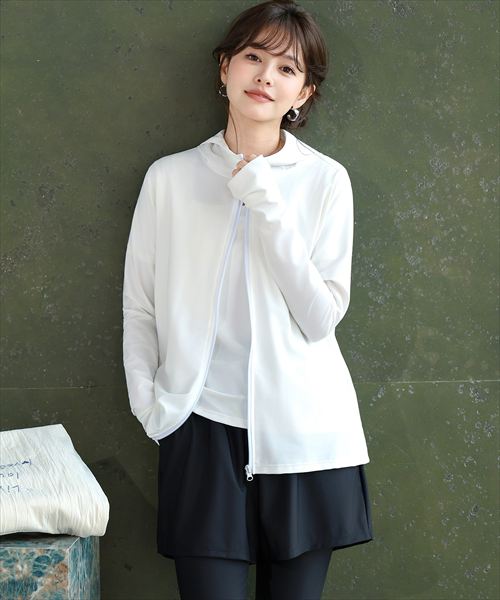 UVカット率99.9%以上/5点セット水着】長袖ラッシュガード+ビキニ+
