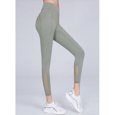 レディース 透け感メッシュハイウエストヨガフィットネスレギンス テディショップ Teddyshop Yoga054 B ファッション通販 マルイウェブチャネル