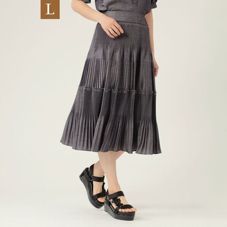 L】ダンガリーシャンブレー スカート | トゥービーシック(TO BE CHIC 