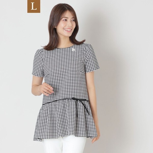L】ギンガムチェック チュニック | トゥービーシック(TO BE CHIC
