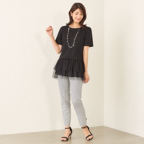 【L】チュールネットコンビ チュニック