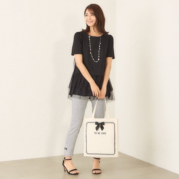 【L】チュールネットコンビ チュニック