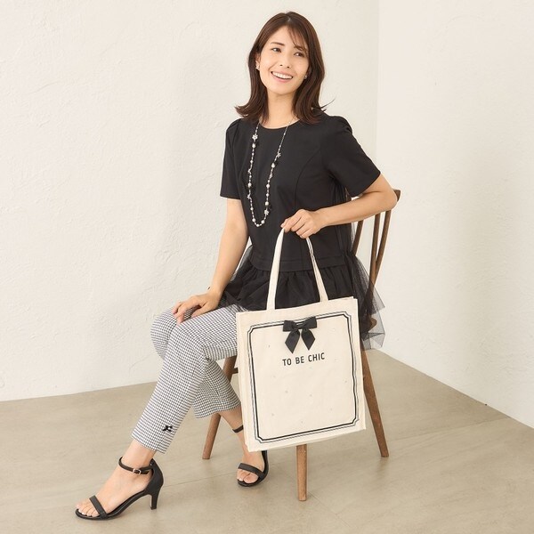 【L】チュールネットコンビ チュニック