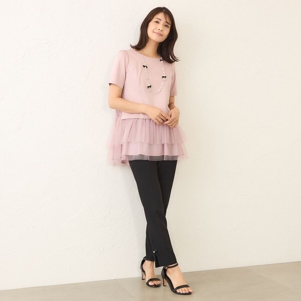 【L】チュールネットコンビ チュニック