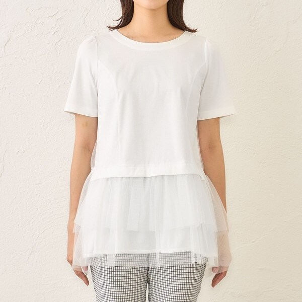 【L】チュールネットコンビ チュニック