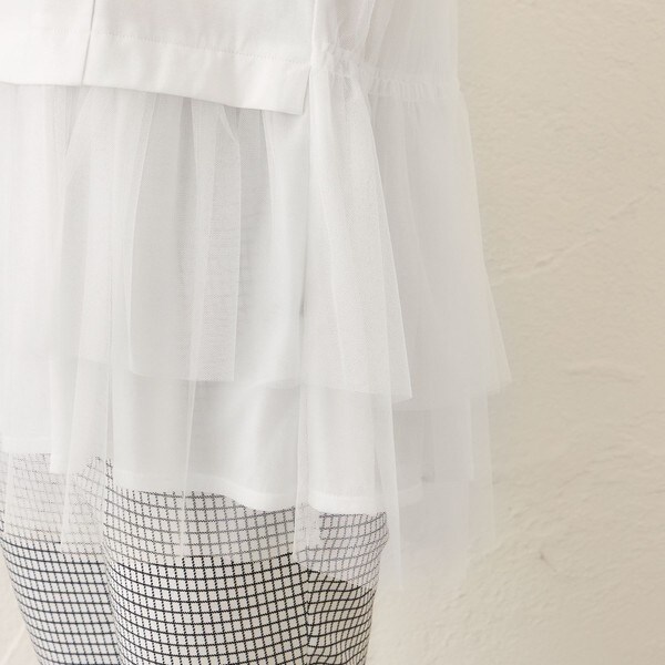 【L】チュールネットコンビ チュニック