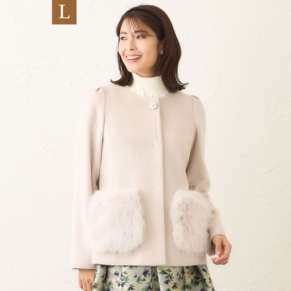 フェイクファー ステンカラーブルゾン | トゥービーシック(TO BE CHIC