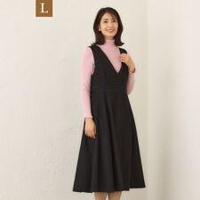 トゥービーシック(TO BE CHIC)の【L】ホームスパン ジャンパースカート