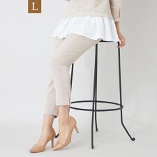 【L】デュアルストレッチウエストゴム パンツ