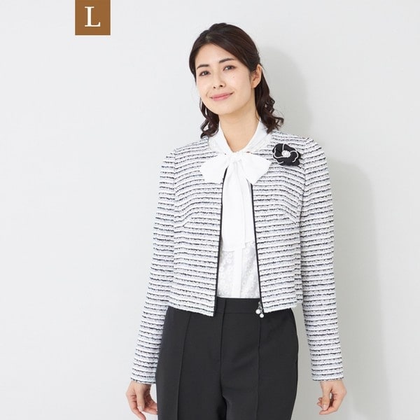 TO BE CHIC - 美品　TO BE CHIC トゥービーシック　ノーカラージャケット　フォーマル トゥービーシック(TO BE CHIC) レディース ノーカラージャケット の