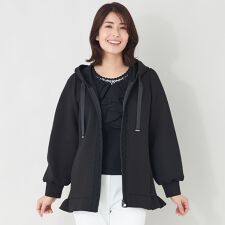 【L】ライトボリューム フードパーカー