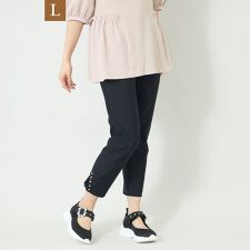 【L】サイドスリット リボンモチーフ パンツ