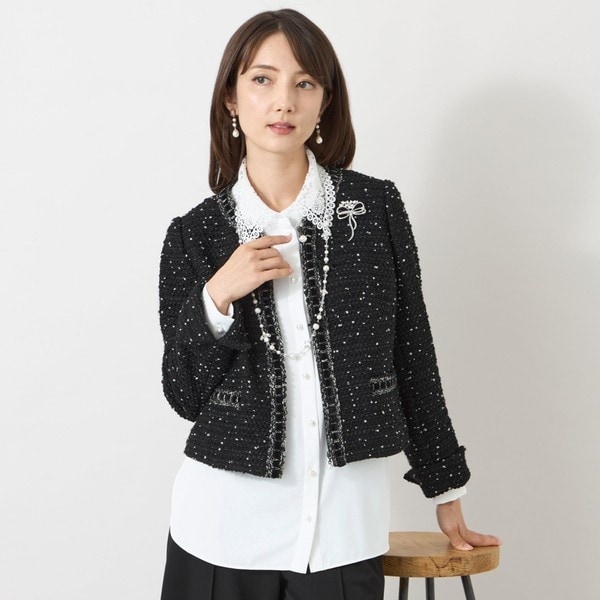 トゥービーシック(TO BE CHIC) レディース ノーカラージャケット の