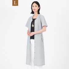 【L】【ウォッシャブル】【吸水速乾】クールマックスサッカーワンピース