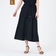 【L】【ウォッシャブル】【接触冷感】【吸水速乾】ハイカウントワルツスカート | トランスワーク(TRANS WORK)