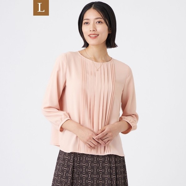 【L】【ウォッシャブル】オフショアベネブラウス