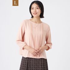 【L】【ウォッシャブル】オフショアベネブラウス