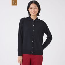 【L】【ウォッシャブル】エクストラファインウールプルオーバー