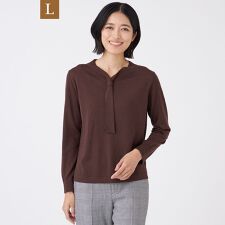 【L】【ウォッシャブル】エクストラファインウールプルオーバー