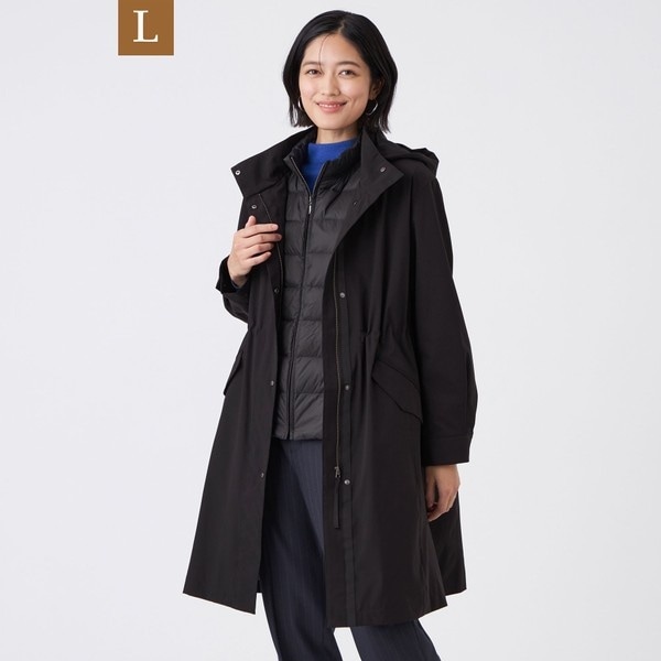 ばるーん　 TRANS WORK 京鴨ダウンコート 京鴨ダウン】ロイカストレッチダウンコート(コート)｜TRANS WORK