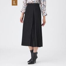 トランスワーク(TRANS WORK)の【L】【ウォッシャブル】ストレッチスエードスカート