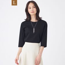 【L】【ウォッシャブル】アルビニプレミアムスムースカットソー