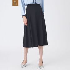 【L】【美シリーズ・ウォッシャブル】トリアセスビンダイアゴナルフレアスカート