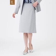 【L】【美シリーズ・ウォッシャブル】トリアセスビンダイアゴナルスカート