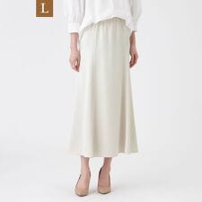 【L】【ウォッシャブル】ヴィンテージサテンスカート
