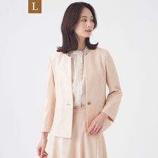 【L】【美シリーズ・セットアップ対応・ウォッシャブル】オックスストレッチジャケット