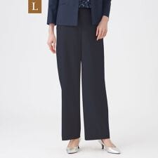 【L】【美シリーズ・セットアップ対応・ウォッシャブル】オックスストレッチパンツ