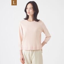 【L】【ウォッシャブル】ヴィスコースストレッチプルオーバー