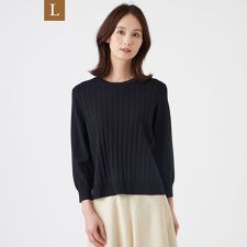 【L】【ウォッシャブル】ヴィスコースストレッチプルオーバー